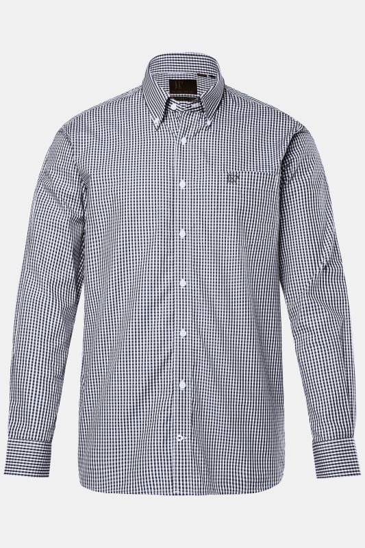 Easy Care Button Down Collar Comfort Fit Check Shirt