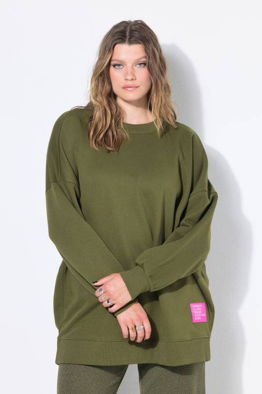 Statement Patch Long Sleeve Sweatshirt
