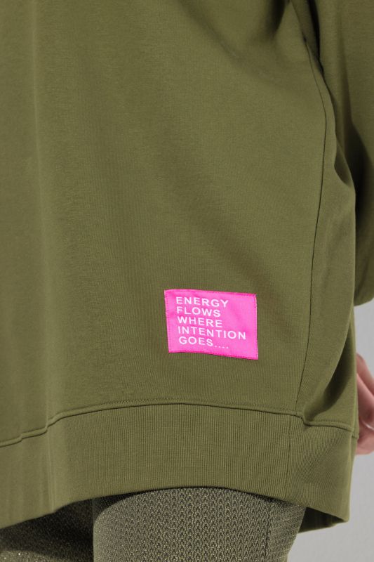 Statement Patch Long Sleeve Sweatshirt