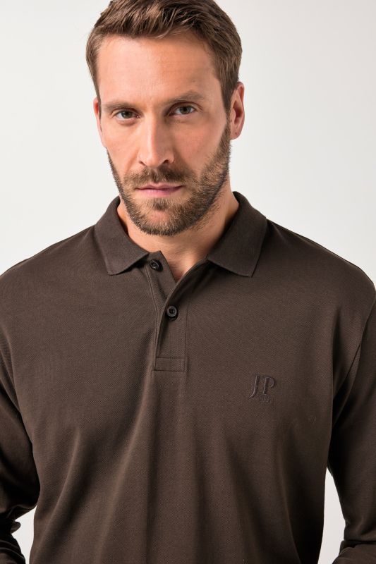 Polo shirt, Basic, Long-sleeved, stomach fit, up to 8 XL