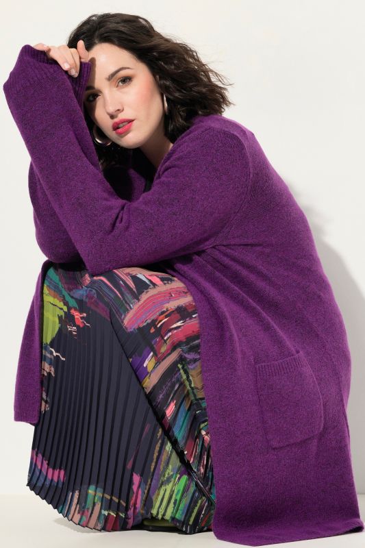 Oversized Open Shape Long Sleeve Cardigan