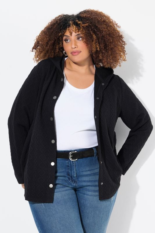 Cable Knit Long Sleeve Hoodie