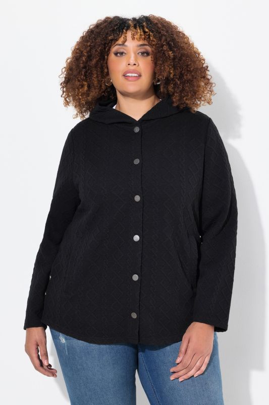 Cable Knit Long Sleeve Hoodie