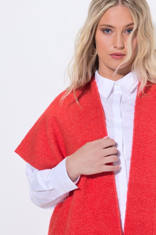 Ribbed Shrug Short Sleeve Cardigan