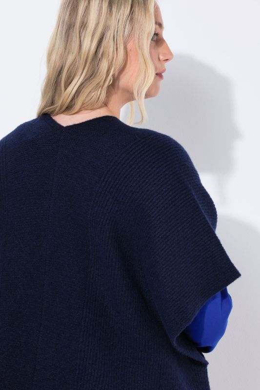 Ribbed Shrug Short Sleeve Cardigan