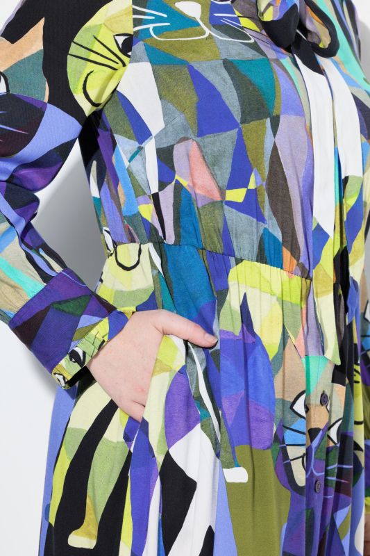 Floral Bow Tie Long Sleeve Maxi Dress