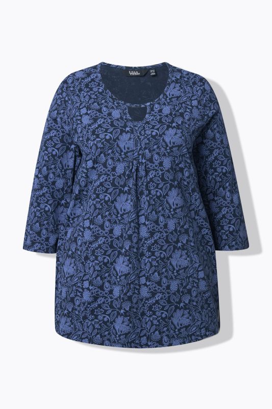 Тениска с флорален пейзли принт