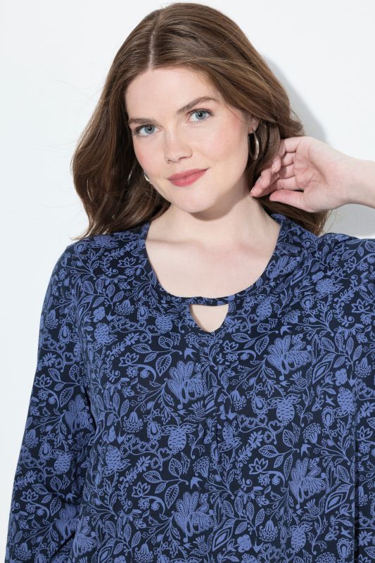 Тениска с флорален пейзли принт