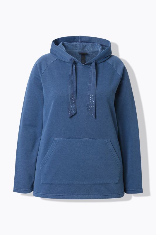 Суитчър с качулка и бляскави камъчета