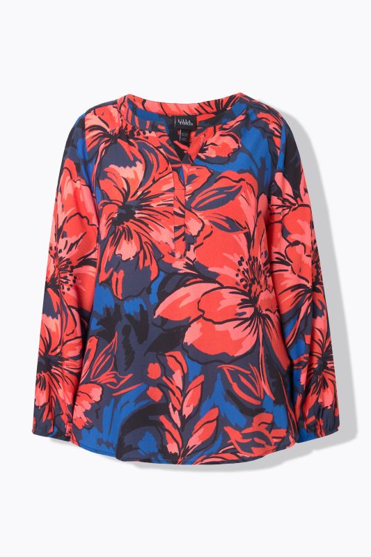 High Contrast Floral Blouse