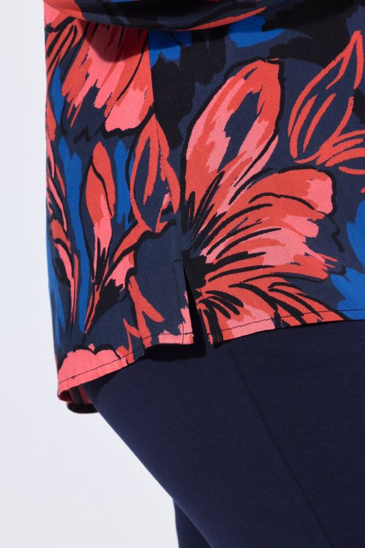 High Contrast Floral Blouse