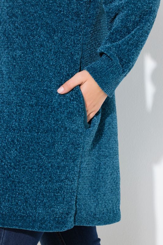 Жилетка пухкава дълга