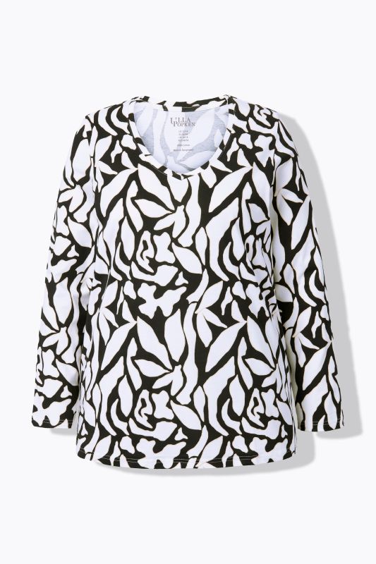 Graphic Floral Print Long Sleeve Tee