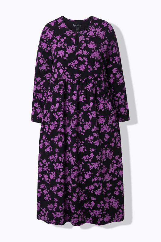 Рокля с флорален принт и джобове