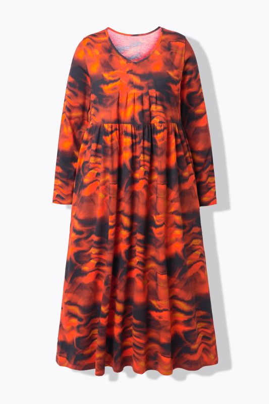 Рокля с принт на вълни