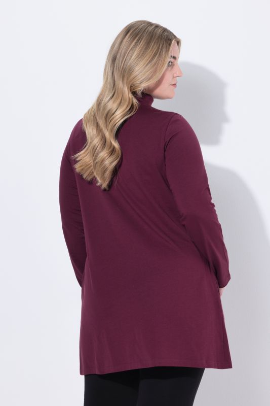 Turtleneck A-Line Knit Tunic