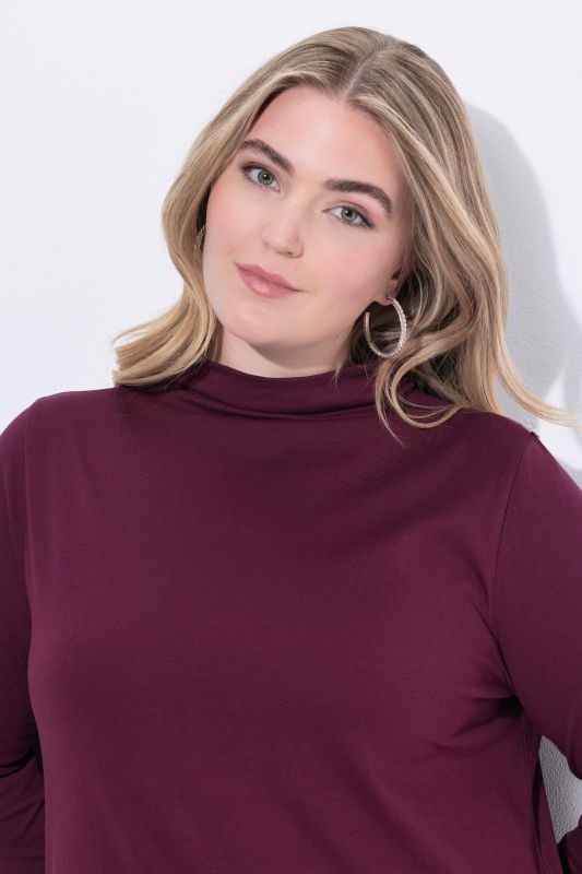 Turtleneck A-Line Knit Tunic