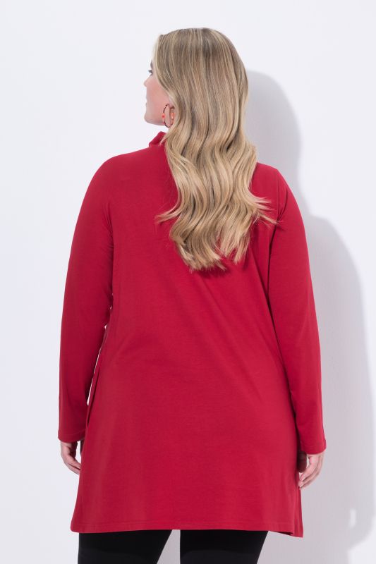 Turtleneck A-Line Knit Tunic
