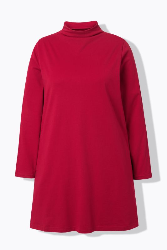 Turtleneck A-Line Knit Tunic