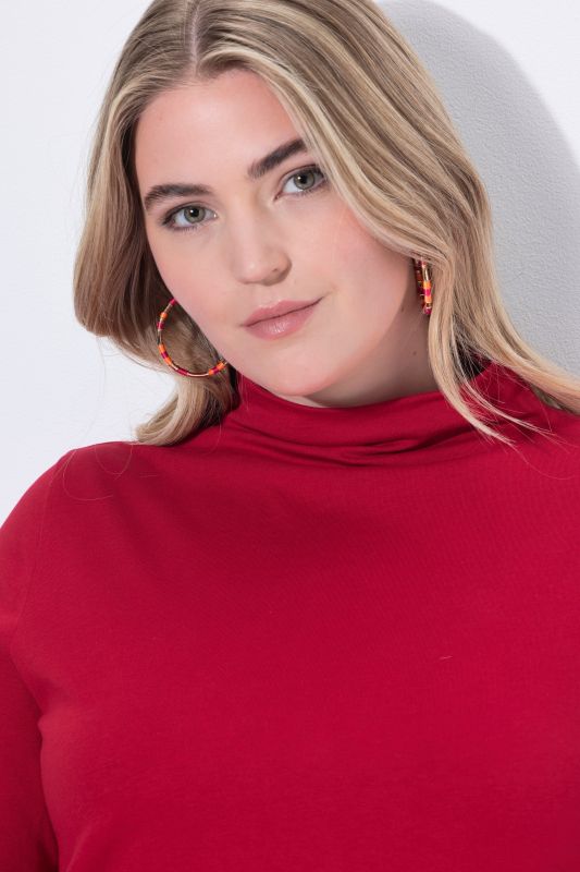 Turtleneck A-Line Knit Tunic