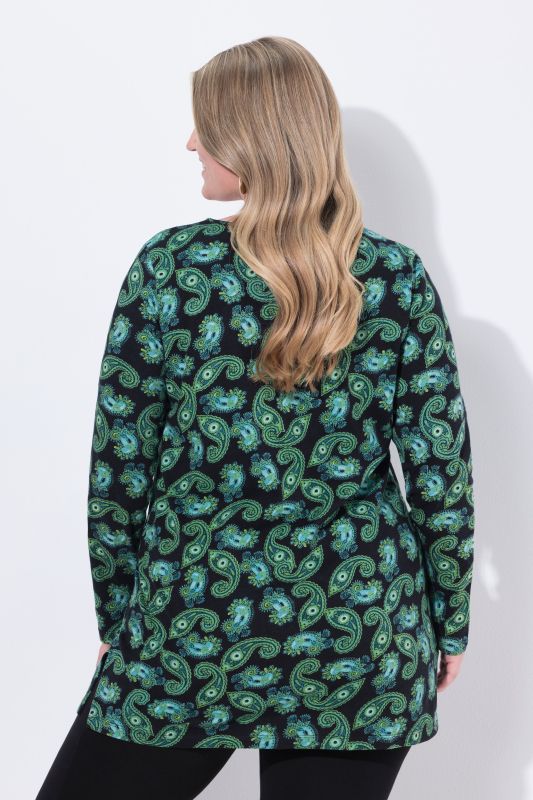 Туника с пейзли принт