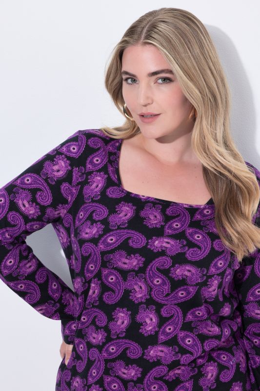 Туника с пейзли принт