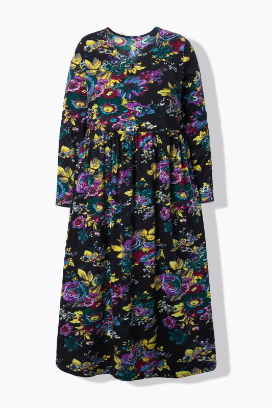 Рокля с електрикови цветя