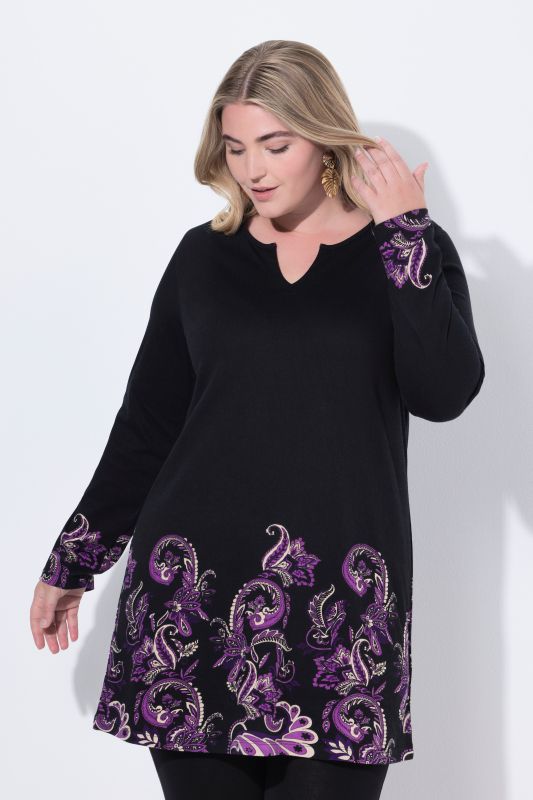 Туника с пейзли детайл