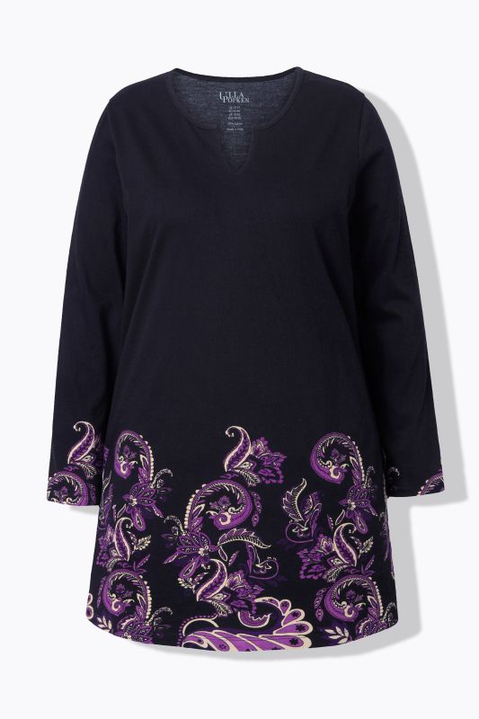 Туника с пейзли детайл