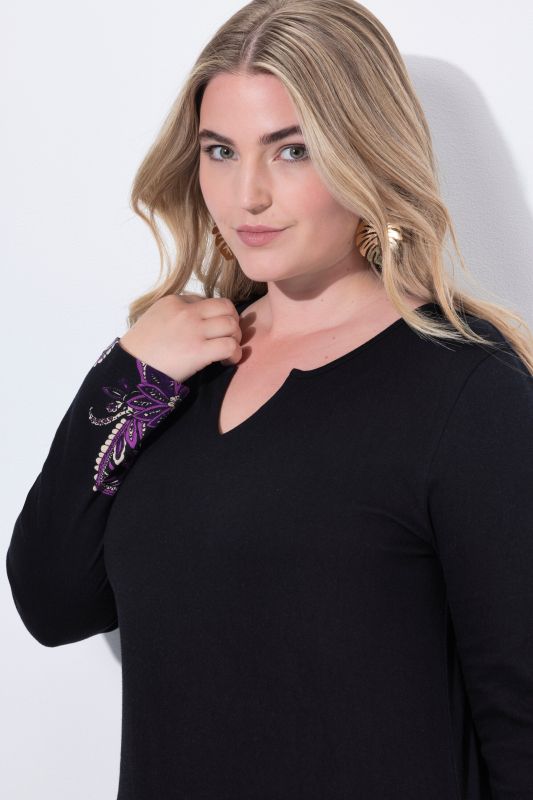 Туника с пейзли детайл