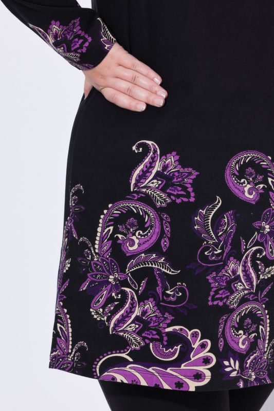 Туника с пейзли детайл