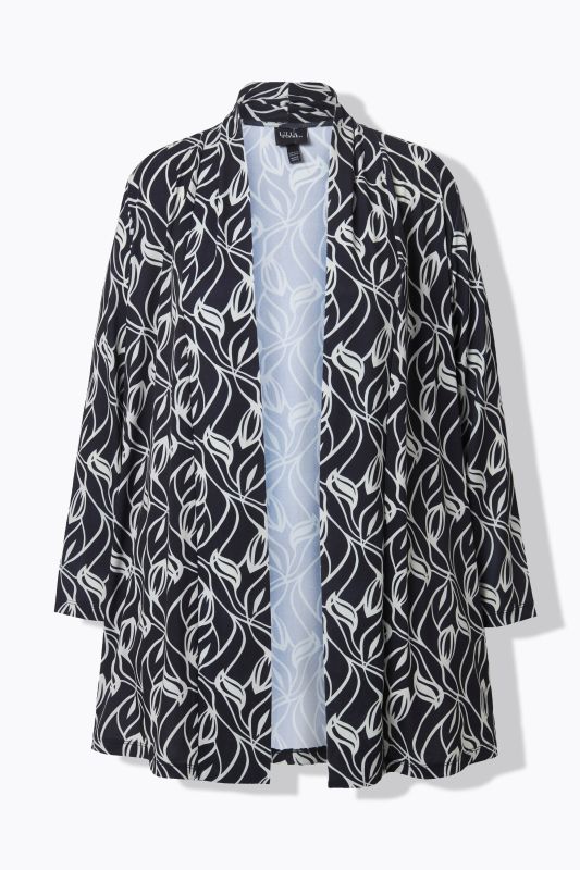 Сако с пейзли принт на листа