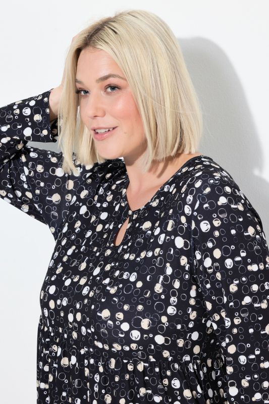 Рокля с принт на балончета