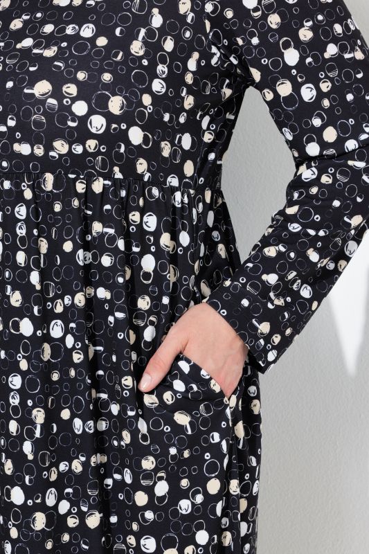 Рокля с принт на балончета