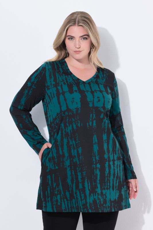 Туника с батиков принт