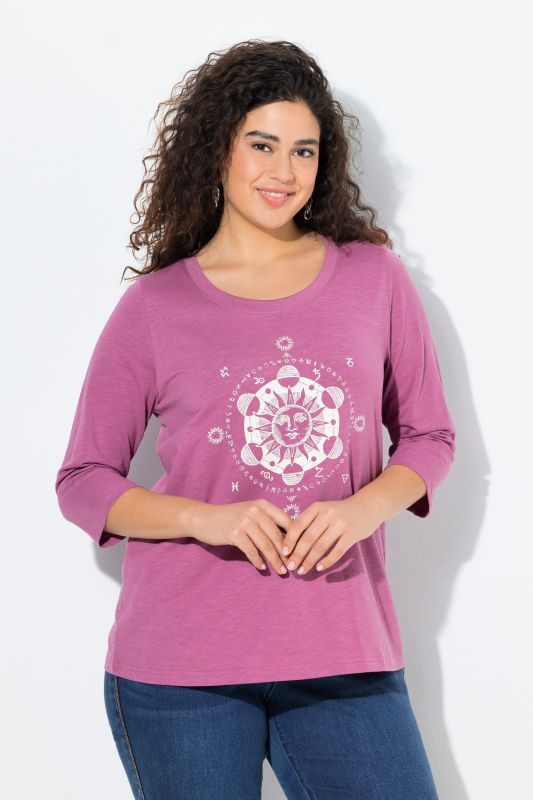 Блуза с принт и надпис