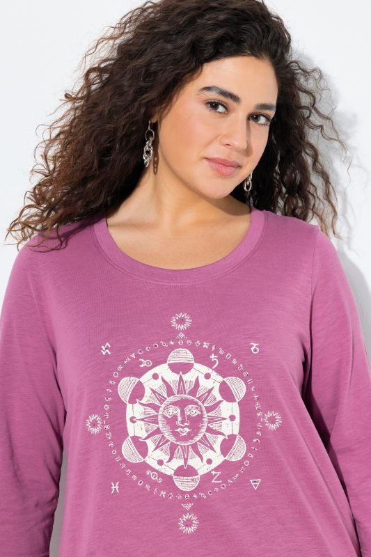 Блуза с принт и надпис