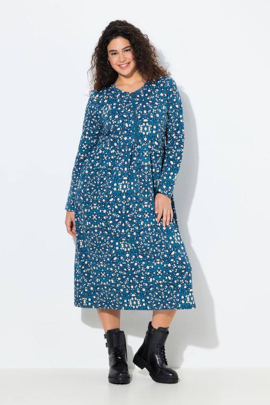 Рокля тип суитчър с геометричен принт