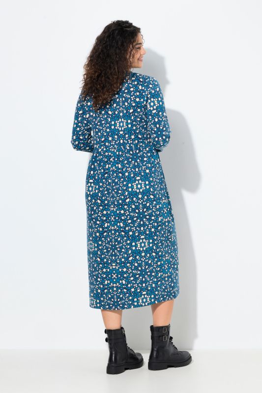 Рокля тип суитчър с геометричен принт