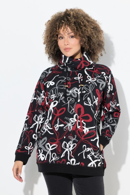 Суитчър с принт на панделки