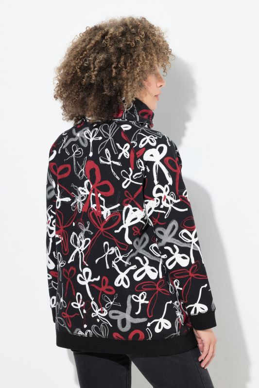 Суитчър с принт на панделки