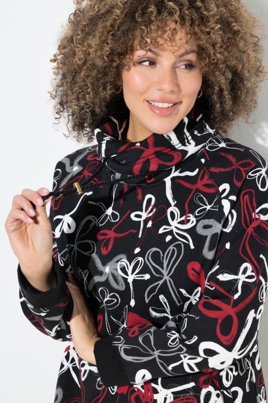 Суитчър с принт на панделки