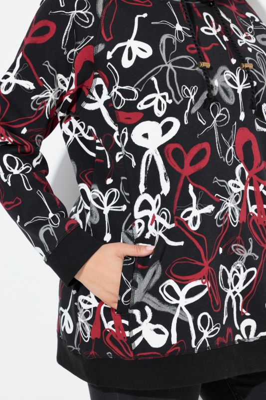 Суитчър с принт на панделки