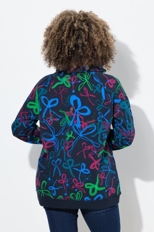 Суитчър с принт на панделки