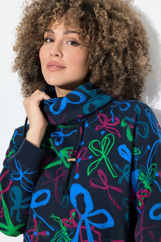 Суитчър с принт на панделки