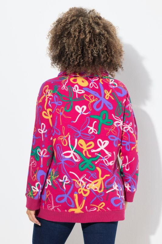 Суитчър с принт на панделки