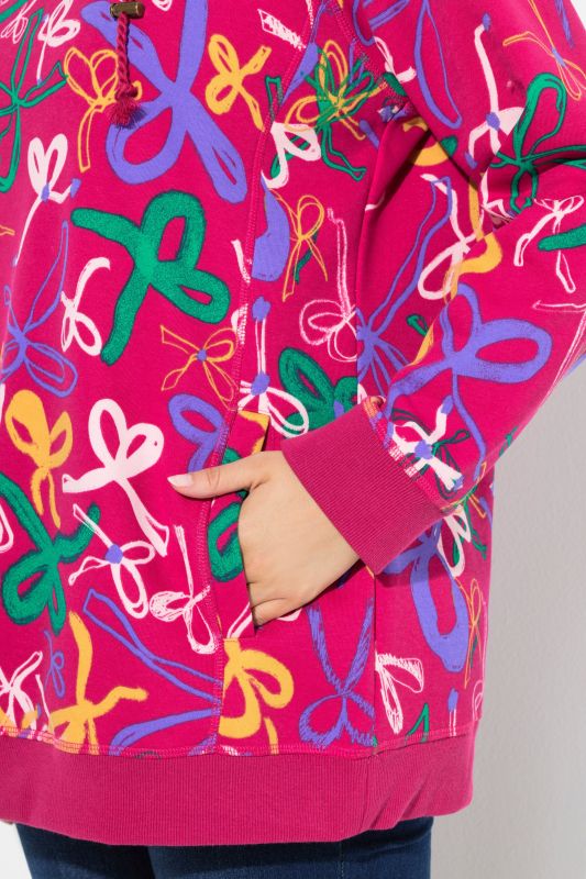 Суитчър с принт на панделки