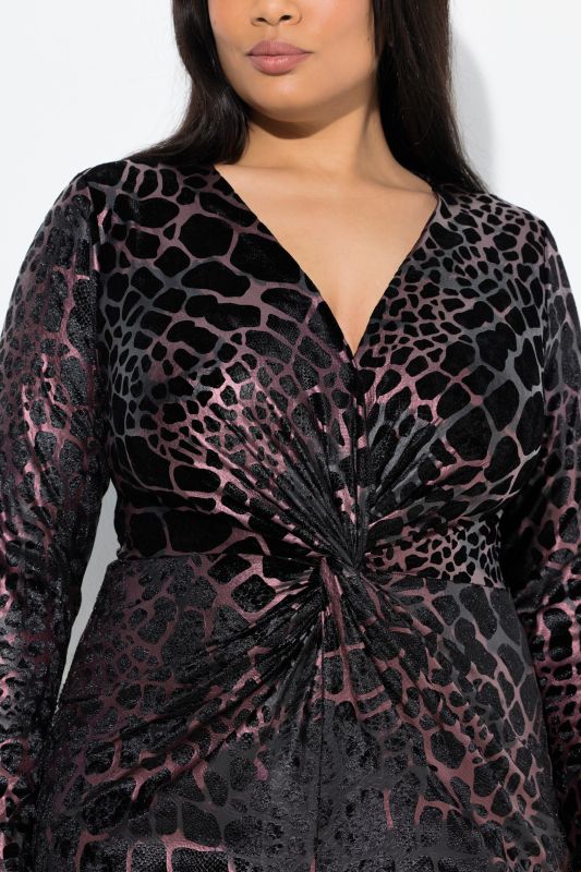 Рокля с животински принт къса