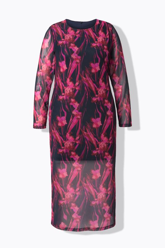 Рокля с флорална мрежа