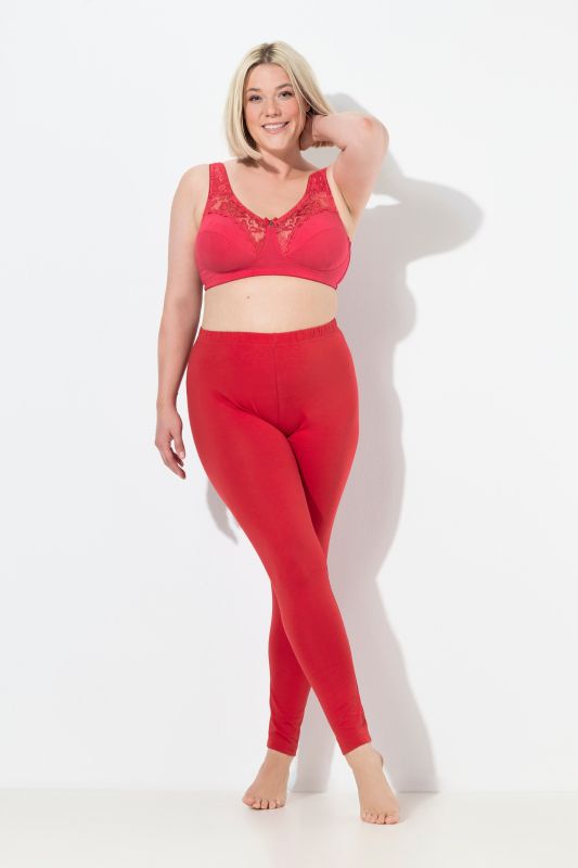 Basic Stretch Knit Ankle Length Leggings